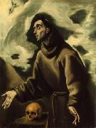El Greco El Greco. Saint Francis Receiving the Stigmata oil painting artist